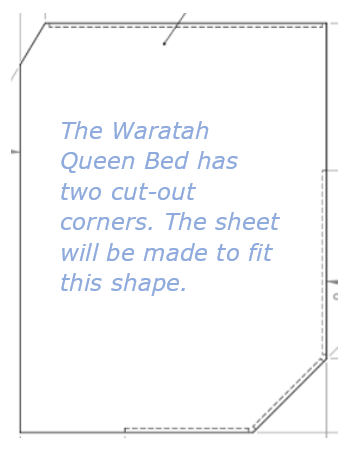 Horizon Motorhome - Wattle Queen Bed Sheets