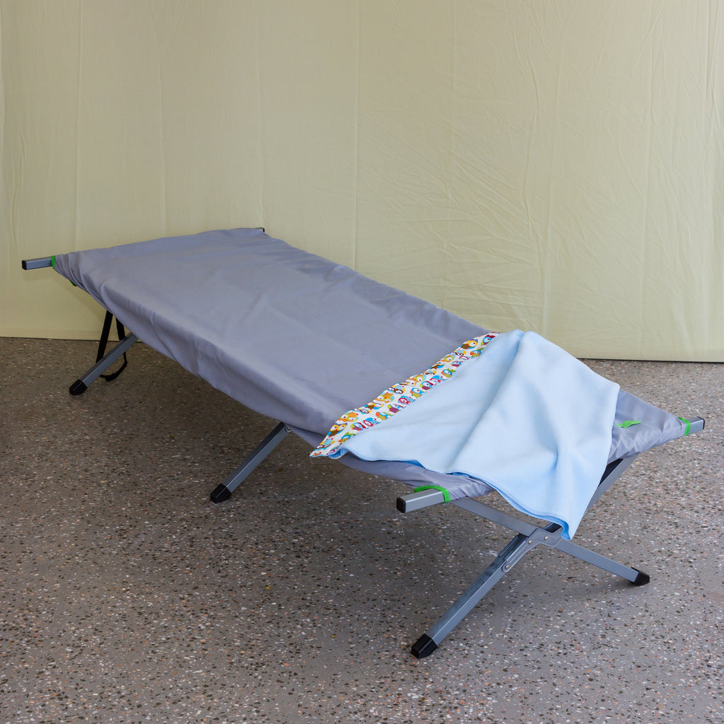 Camping Stretcher Sheeting - Large Grey Fitted Bottom Sheet