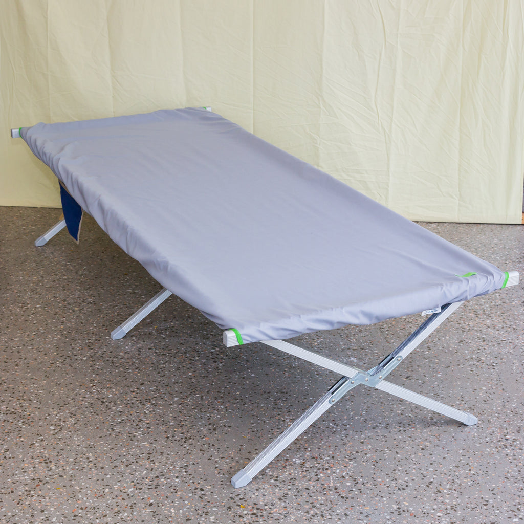 Camping Stretcher Sheeting - Jumbo Grey Mist Fitted Bottom Sheet